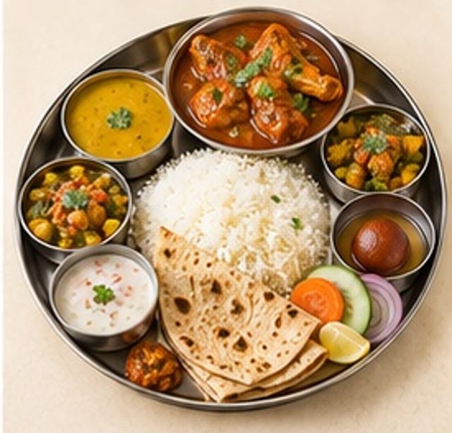 Chicken Thali.