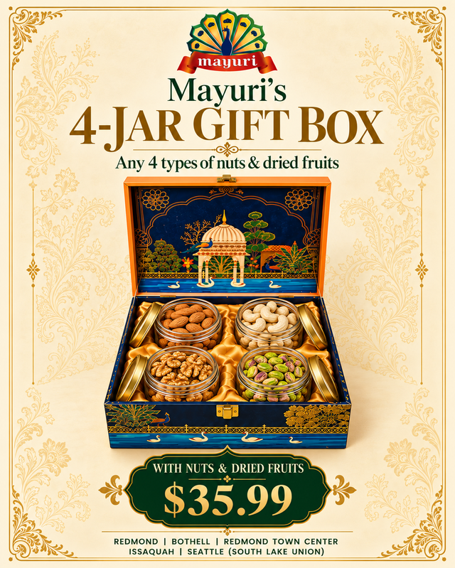 Diwali 4-Jar Nut Gift Box.