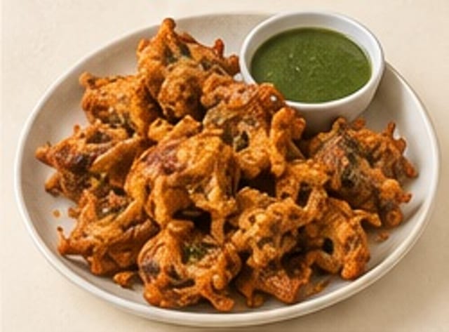 Onion Pakoras.