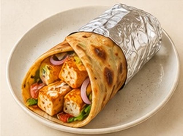 Paneer Kathi Roll.