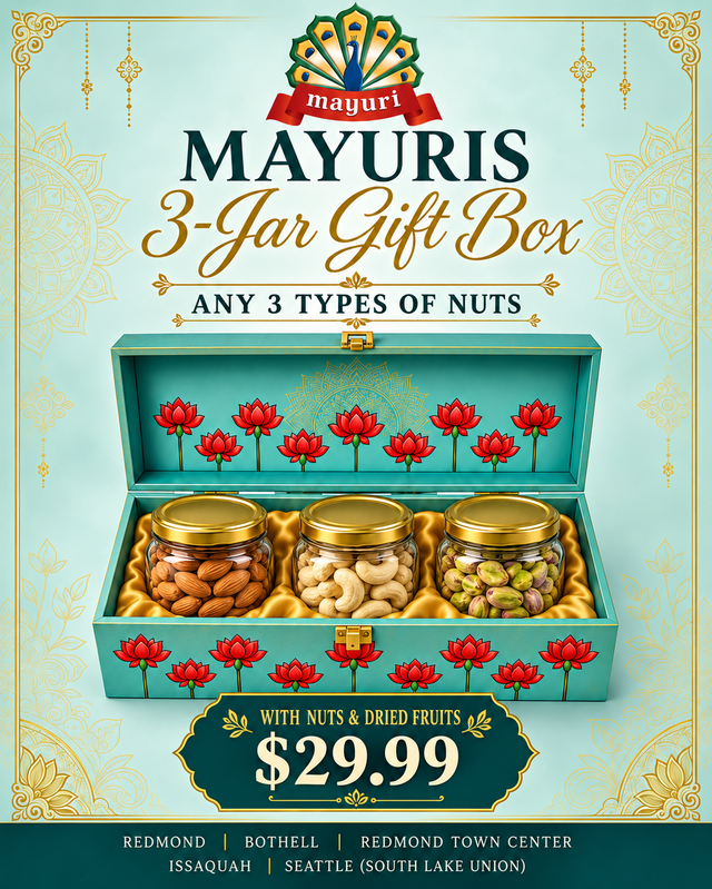 Diwali 3-Jar Nut Gift Box.