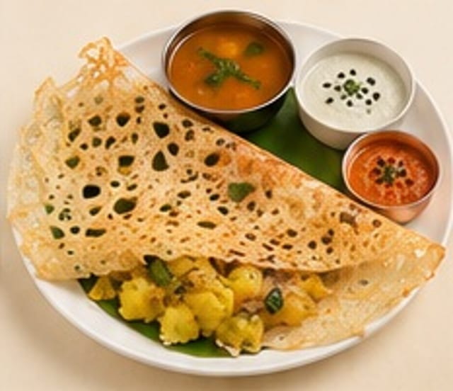 Rava Masala Dosa.