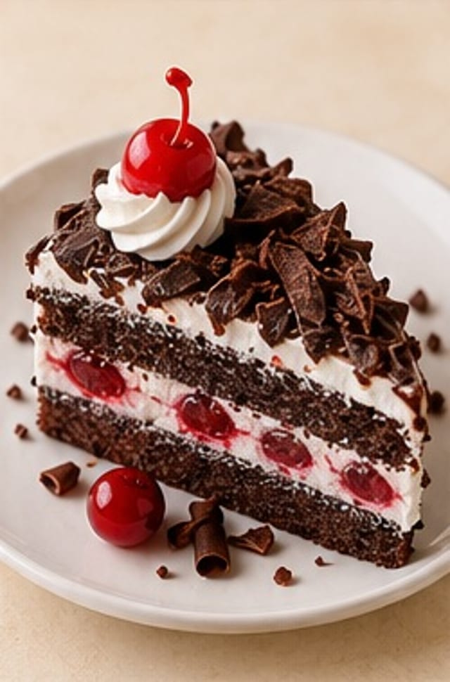 Black Forest Pastry (Eggless).