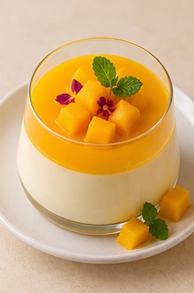 Mango Panacotta.