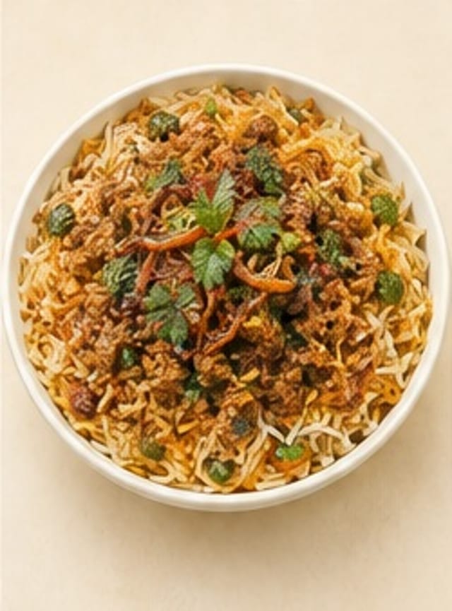 Goat Keema Biryani.