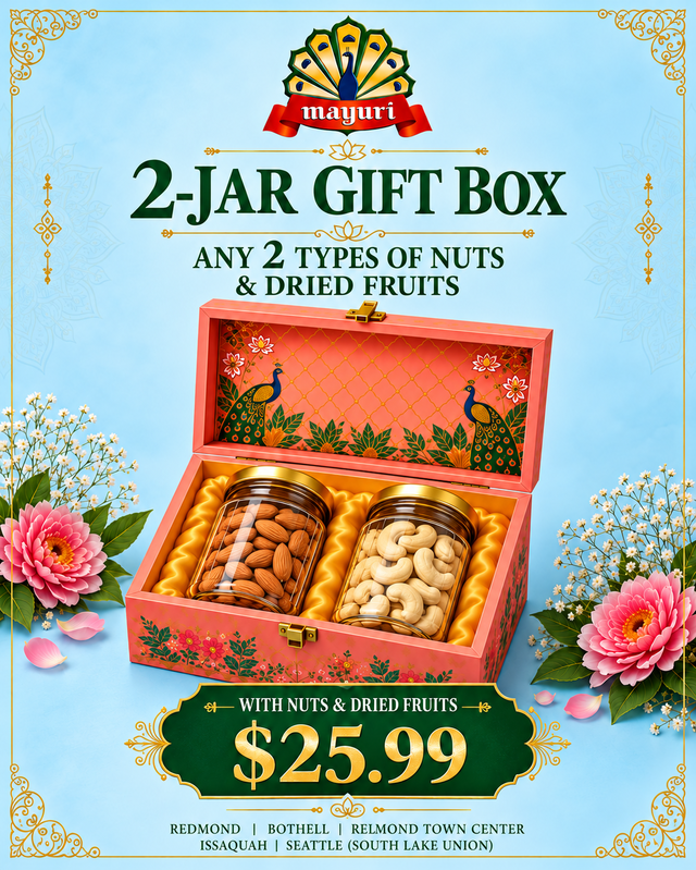Diwali 2-Jar Nut Gift Box.