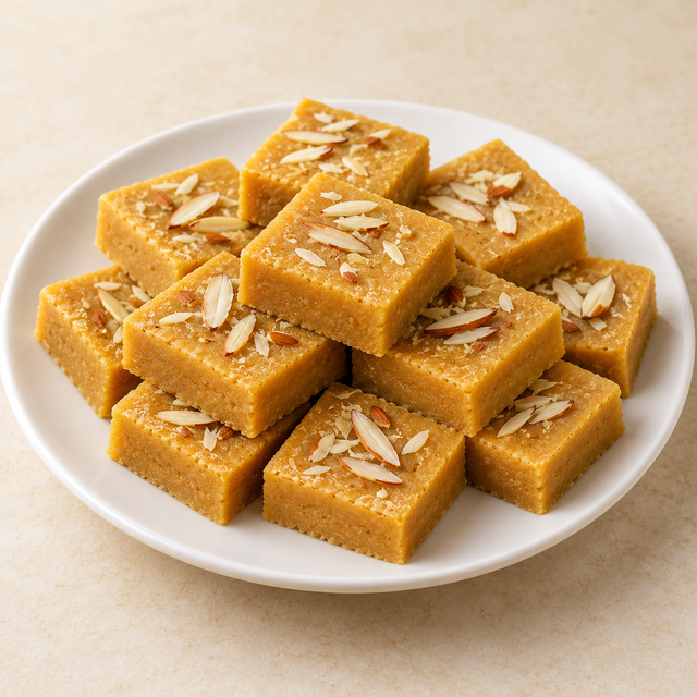 Besan Burfi.
