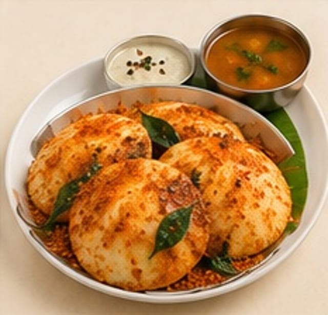 Ghee Karam Idli.