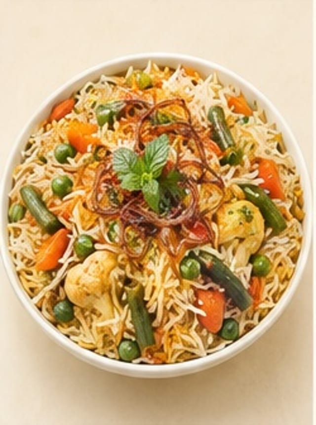 Veg Dum Biryani.