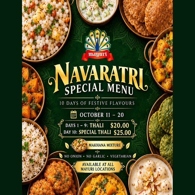 Navratri Thali - Day 1 (October 11).
